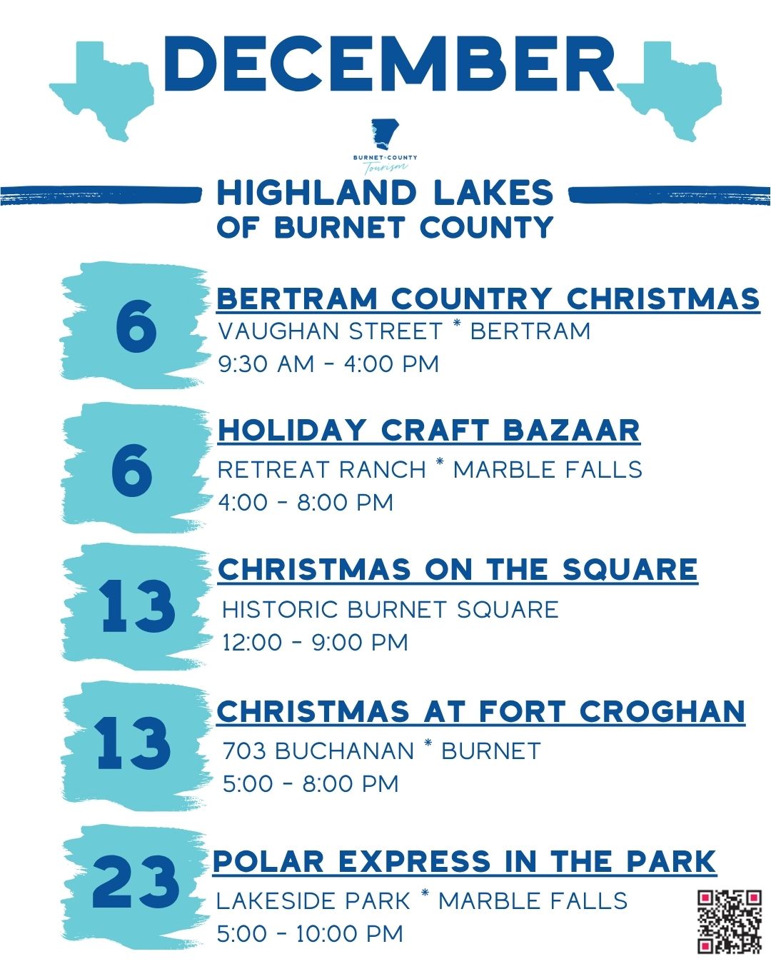 A link to the December Events flyer pdf.